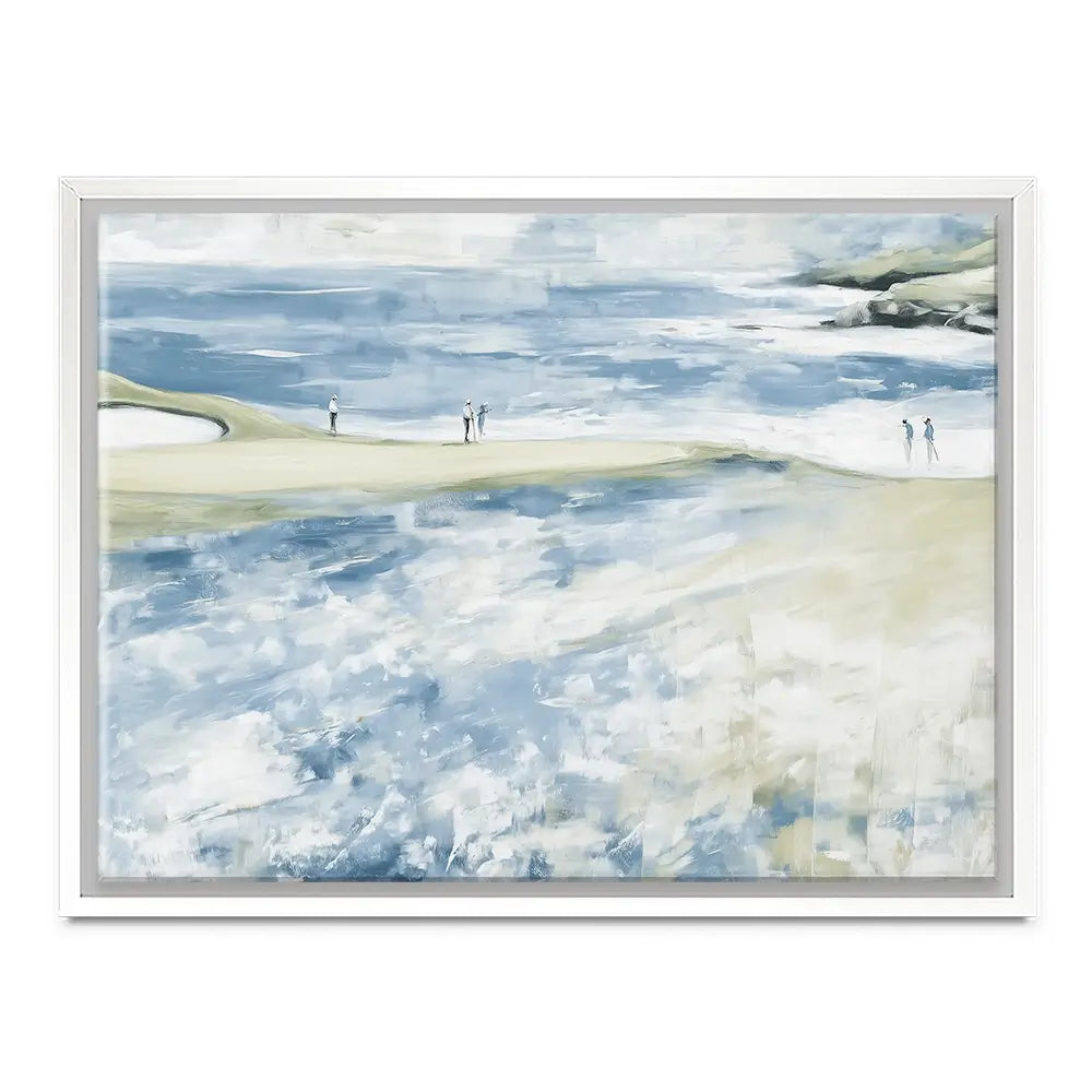 Distant Figures At The Tideline Canvas Print Distant Figures At The Tideline Canvas Print wall art product Chromatic Storm Studio