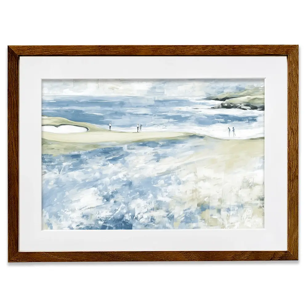 Distant Figures At The Tideline Framed Art Print Distant Figures At The Tideline Framed Art Print wall art product Chromatic Storm Studio