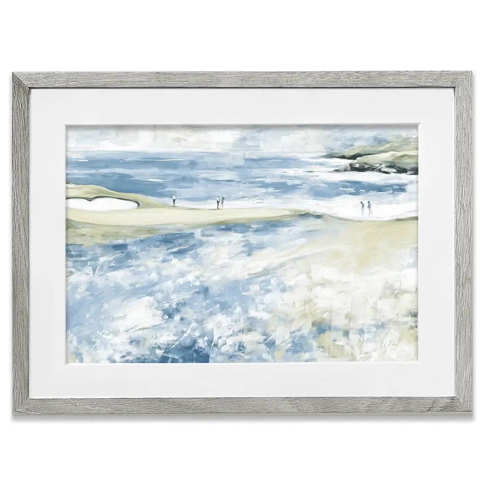 Distant Figures At The Tideline Framed Art Print Distant Figures At The Tideline Framed Art Print wall art product Chromatic Storm Studio