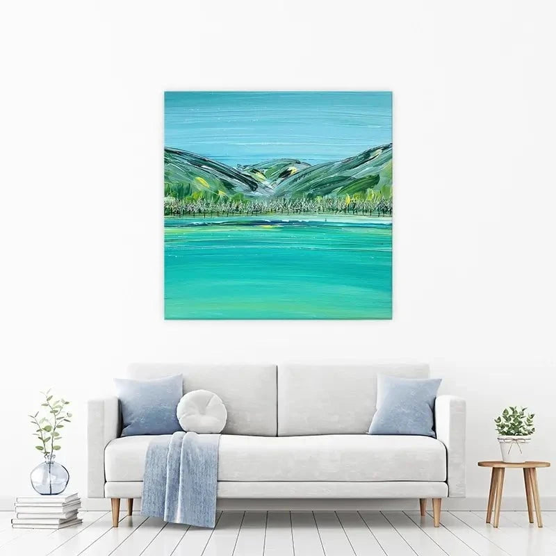 Distant Hills Canvas Print Distant Hills Canvas Print wall art product Charlotte Anna Reed