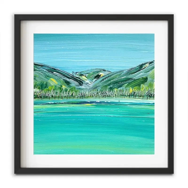 Distant Hills Framed Art Print Distant Hills Framed Art Print wall art product Charlotte Anna Reed