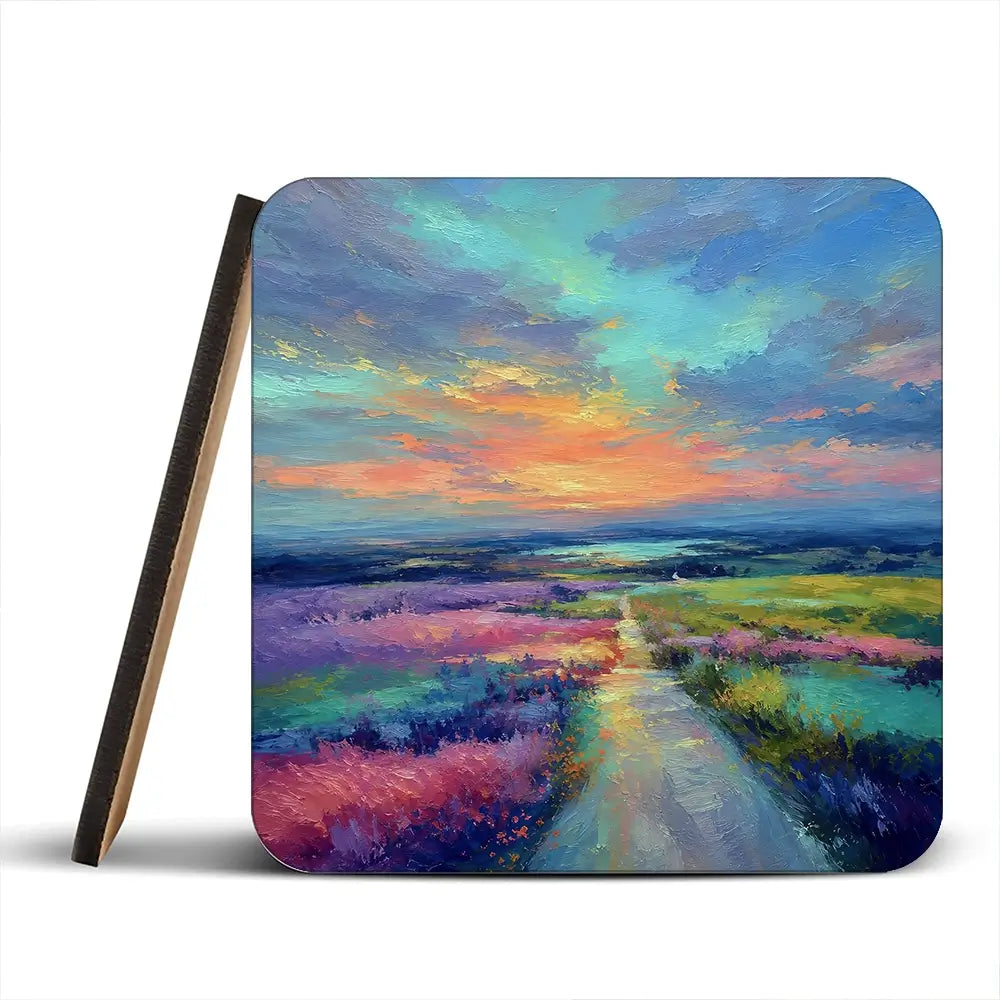 Distant Lake Coaster Set Distant Lake Coaster Set wall art product David Alexander Elder