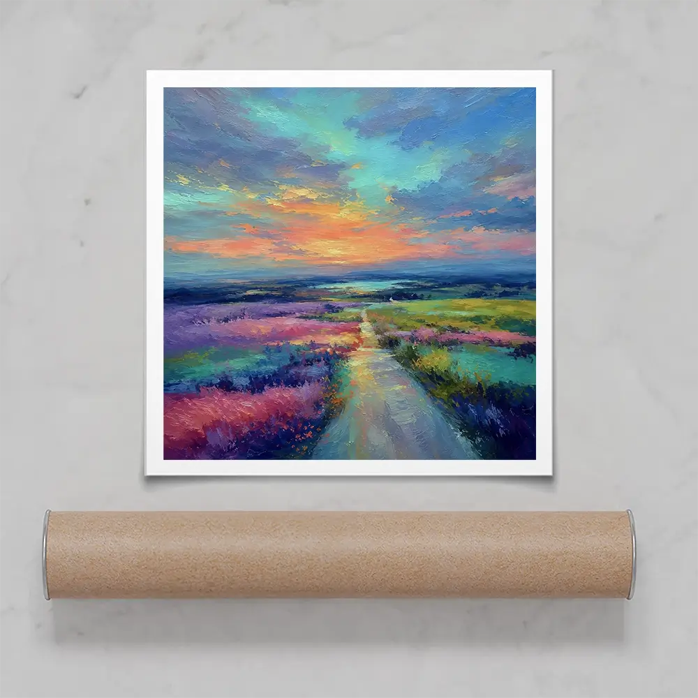 Distant Lake Square Art Print Distant Lake Square Art Print wall art product David Alexander Elder