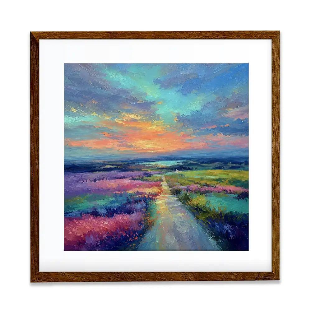 Distant Lake Square Framed Art Print Distant Lake Square Framed Art Print wall art product David Alexander Elder