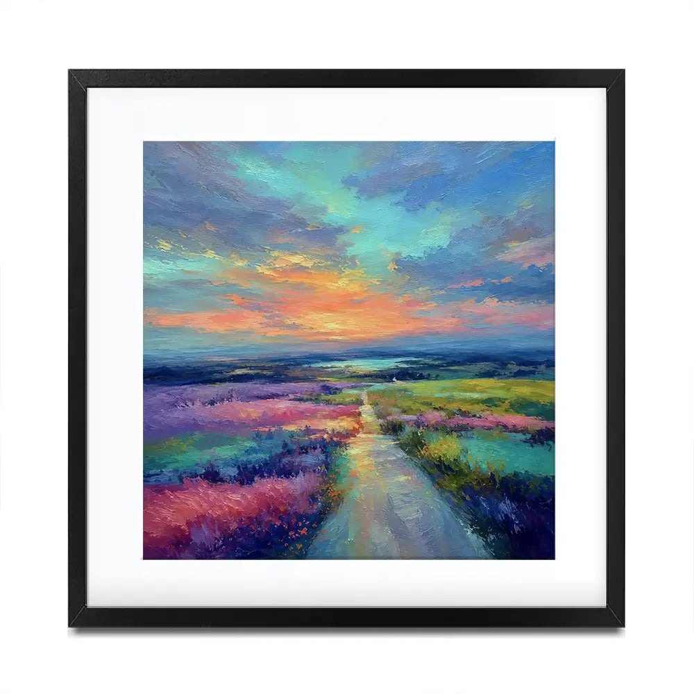 Distant Lake Square Framed Art Print Distant Lake Square Framed Art Print wall art product David Alexander Elder