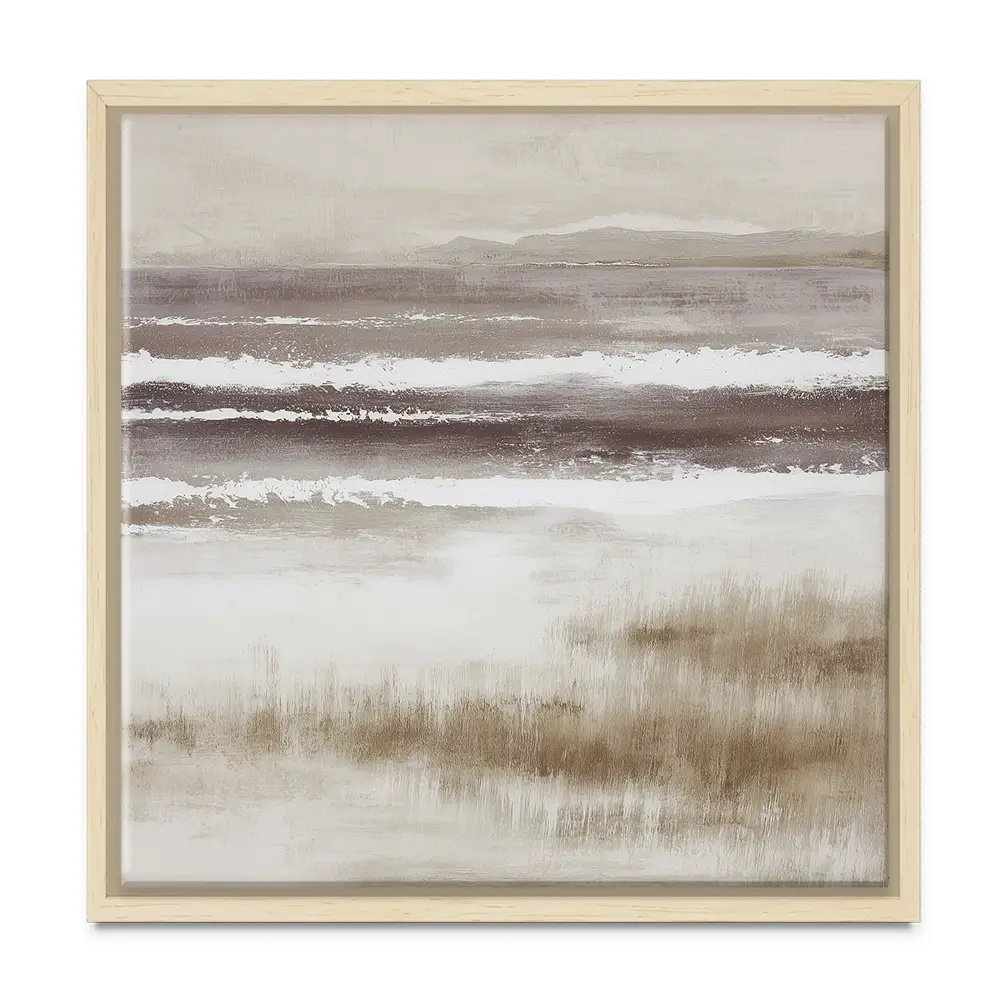 Distant Marsh Horizon Square Canvas Print Distant Marsh Horizon Square Canvas Print wall art product Chromatic Storm Studio