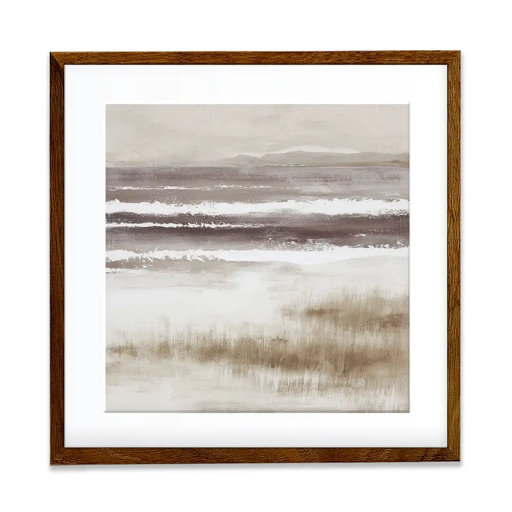 Distant Marsh Horizon Square Framed Art Print Distant Marsh Horizon Square Framed Art Print wall art product Chromatic Storm Studio