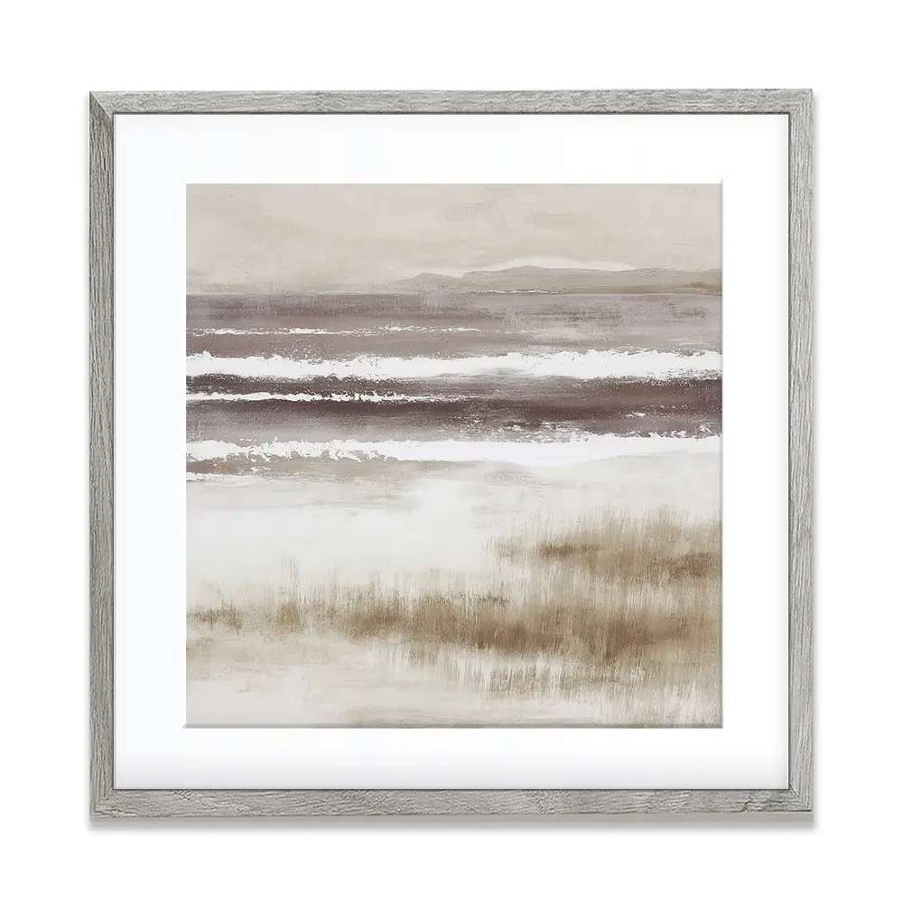 Distant Marsh Horizon Square Framed Art Print Distant Marsh Horizon Square Framed Art Print wall art product Chromatic Storm Studio