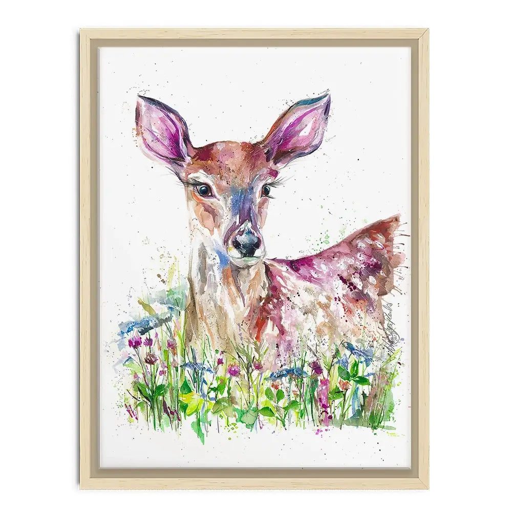 Doe-A-Deer Canvas Print Doe-A-Deer Canvas Print wall art product Nicola Jane Rowles