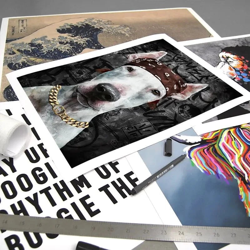 Dog In Bandana Art Print Dog In Bandana Art Print wall art product Svetlana Aleynikova