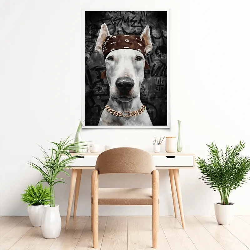 Dog In Bandana Art Print Dog In Bandana Art Print wall art product Svetlana Aleynikova