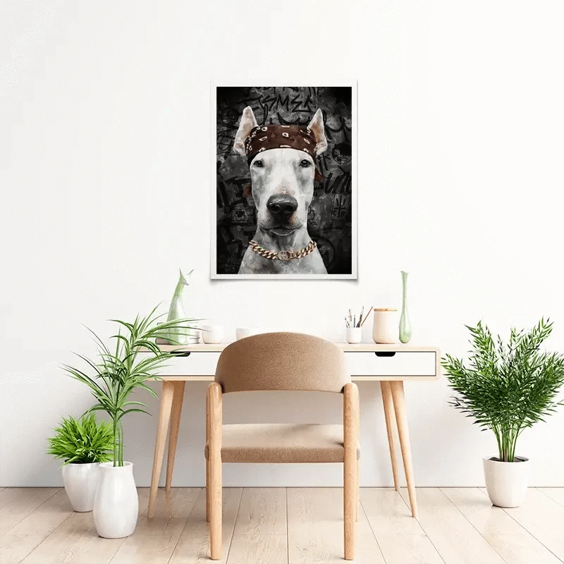 Dog In Bandana Art Print Dog In Bandana Art Print wall art product Svetlana Aleynikova