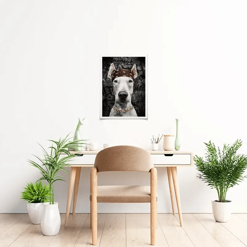 Dog In Bandana Art Print Dog In Bandana Art Print wall art product Svetlana Aleynikova