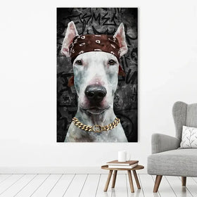 Dog In Bandana Canvas Print Dog In Bandana Canvas Print wall art product Svetlana Aleynikova