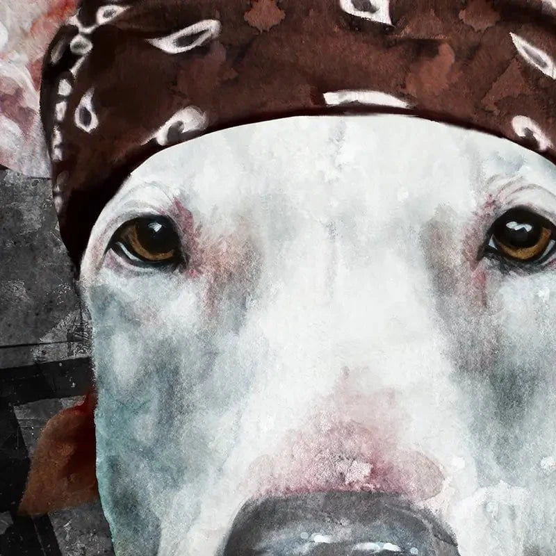 Dog In Bandana Canvas Print Dog In Bandana Canvas Print wall art product Svetlana Aleynikova