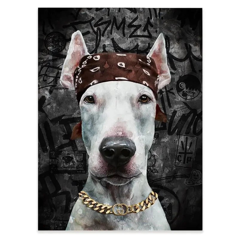 Dog In Bandana Canvas Print Dog In Bandana Canvas Print wall art product Svetlana Aleynikova
