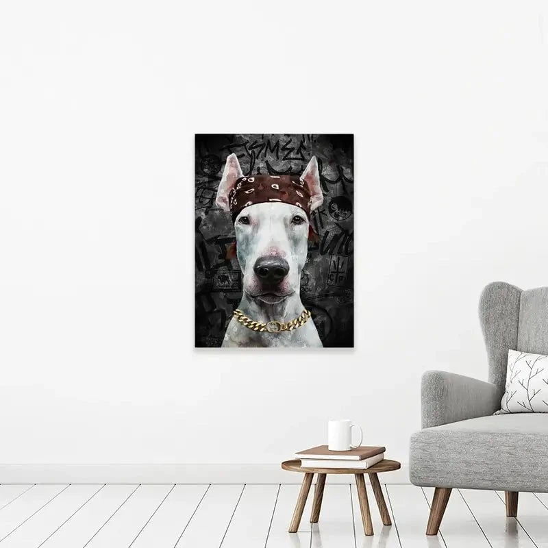 Dog In Bandana Canvas Print Dog In Bandana Canvas Print wall art product Svetlana Aleynikova