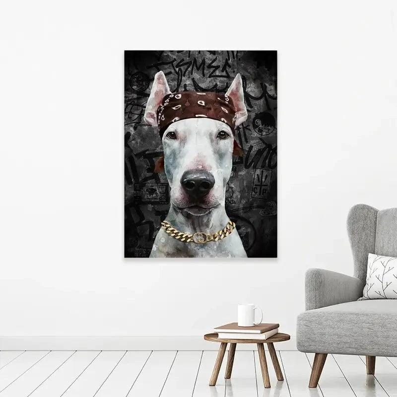 Dog In Bandana Canvas Print Dog In Bandana Canvas Print wall art product Svetlana Aleynikova