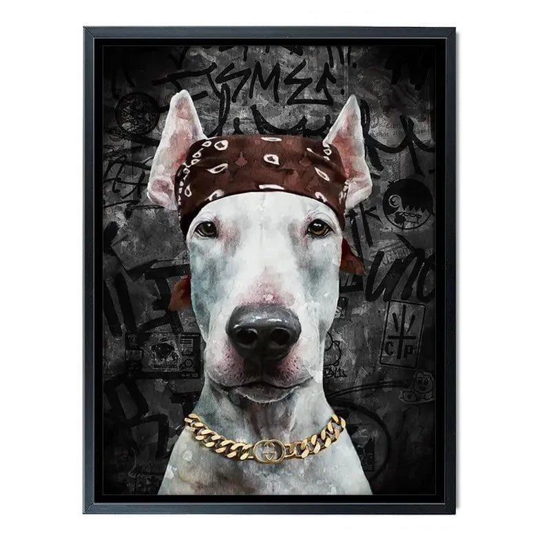 Dog In Bandana Canvas Print Dog In Bandana Canvas Print wall art product Svetlana Aleynikova