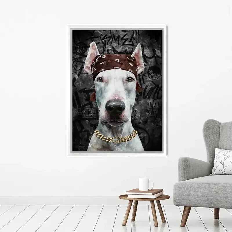 Dog In Bandana Canvas Print Dog In Bandana Canvas Print wall art product Svetlana Aleynikova