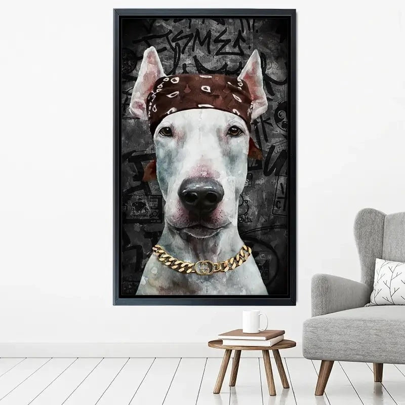 Dog In Bandana Canvas Print Dog In Bandana Canvas Print wall art product Svetlana Aleynikova