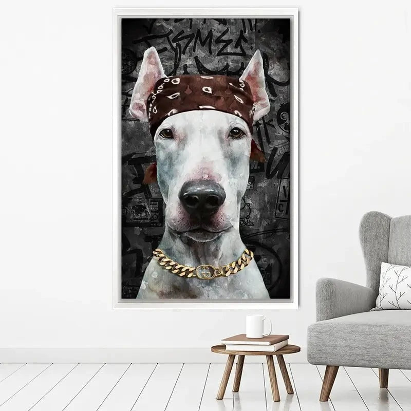 Dog In Bandana Canvas Print Dog In Bandana Canvas Print wall art product Svetlana Aleynikova