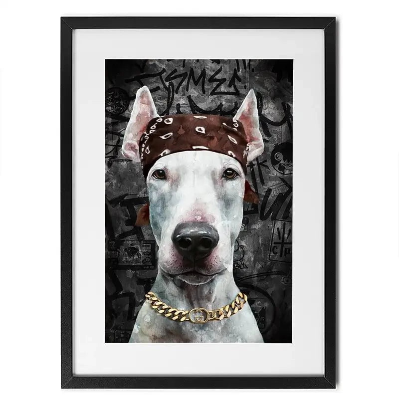 Dog In Bandana Framed Art Print Dog In Bandana Framed Art Print wall art product Svetlana Aleynikova