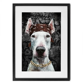 Dog In Bandana Framed Art Print Dog In Bandana Framed Art Print wall art product Svetlana Aleynikova