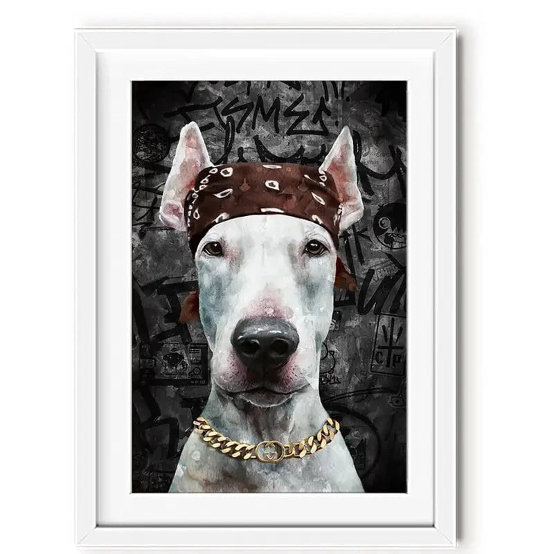 Dog In Bandana Framed Art Print Dog In Bandana Framed Art Print wall art product Svetlana Aleynikova