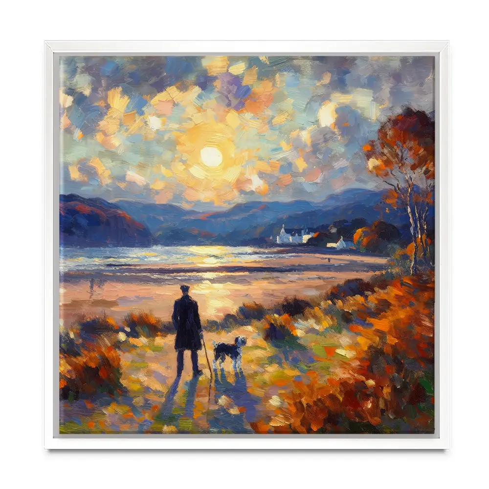 Dog Walker Canvas Print Dog Walker Canvas Print wall art product David Alexander Elder