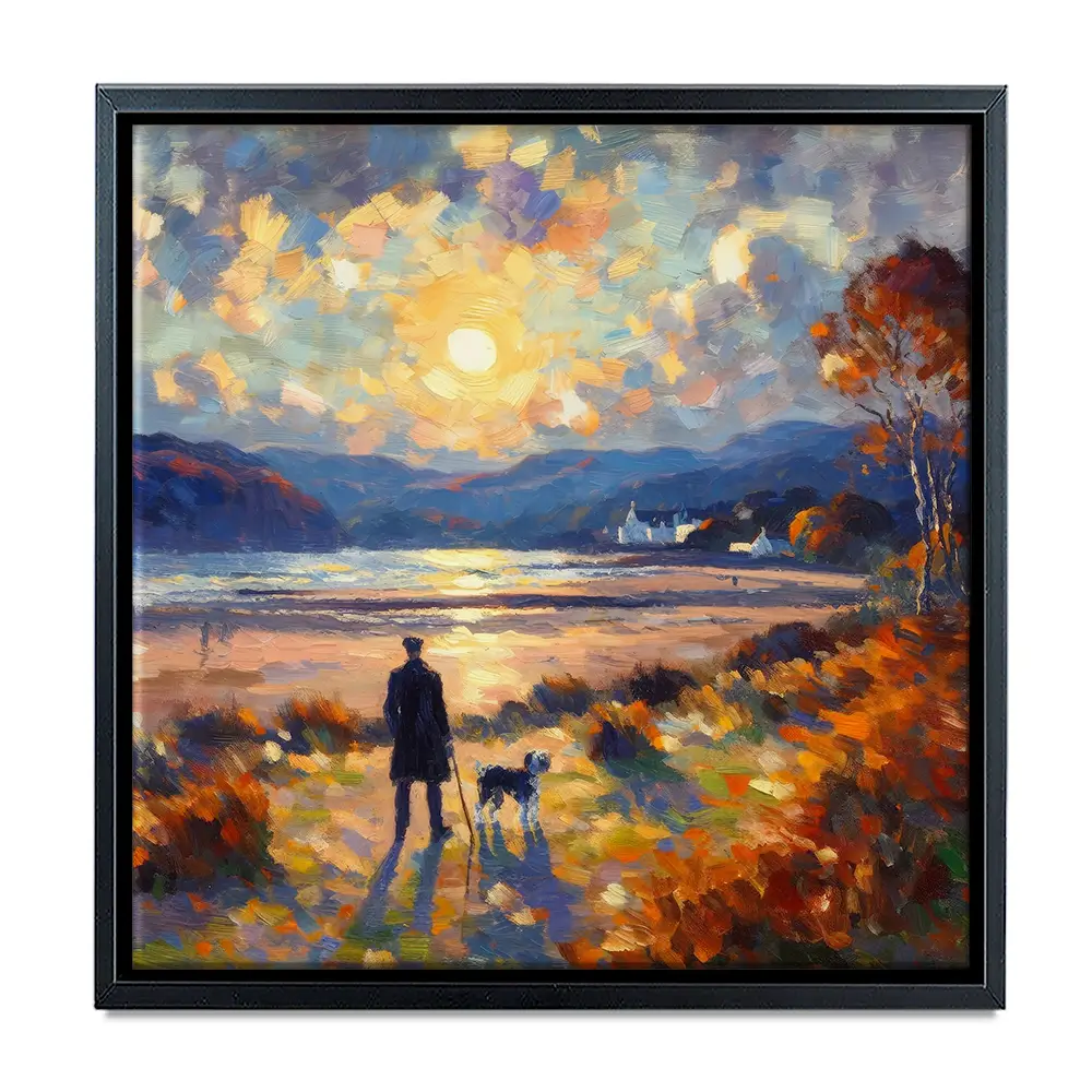 Dog Walker Canvas Print Dog Walker Canvas Print wall art product David Alexander Elder