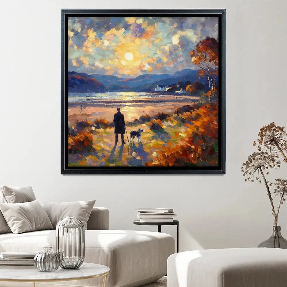 Dog Walker Canvas Print Dog Walker Canvas Print wall art product David Alexander Elder