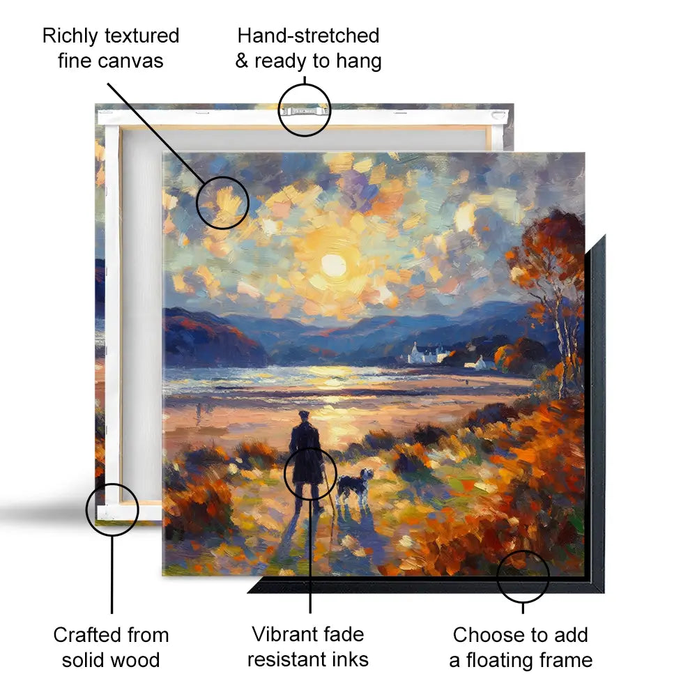 Dog Walker Canvas Print Dog Walker Canvas Print wall art product David Alexander Elder