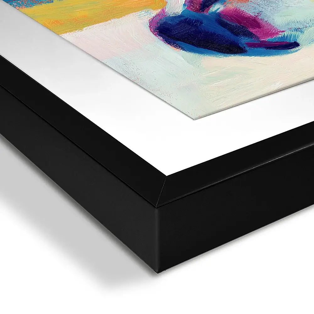 Donkey With Colour Blocks Framed Art Print Donkey With Colour Blocks Framed Art Print wall art product Chromatic Storm Studio