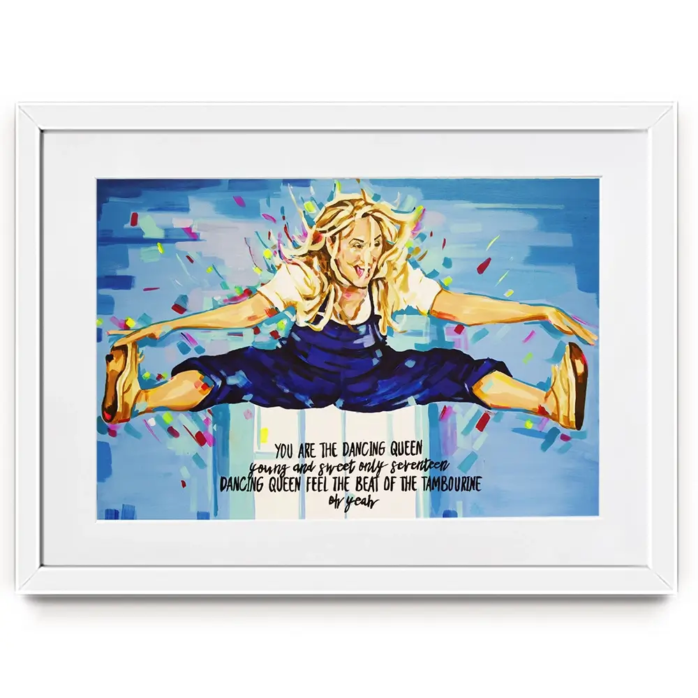 Donna Mamma Mia Framed Art Print Donna Mamma Mia Framed Art Print wall art product Juliet Stockton