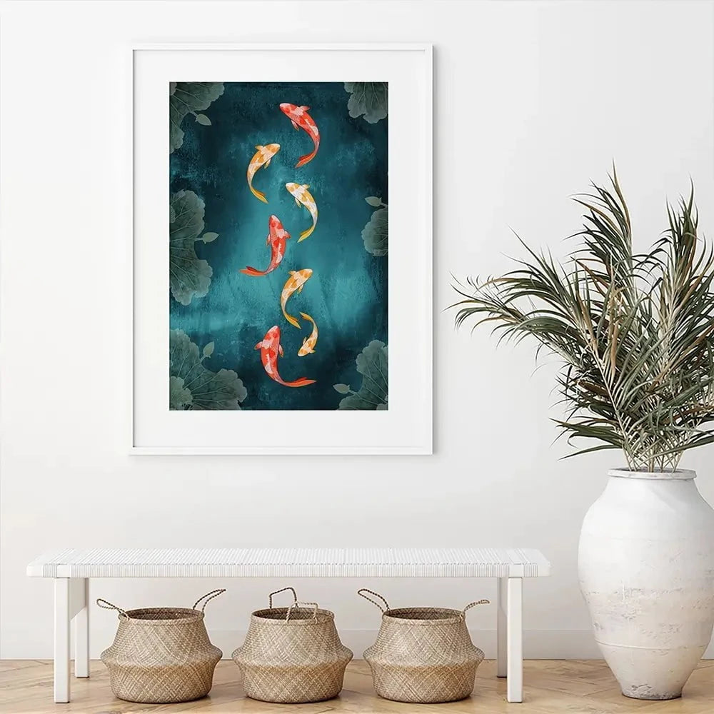 Dont Be Koi Framed Art Print Dont Be Koi Framed Art Print wall art product Abubkr Mohamed / Shutterstock