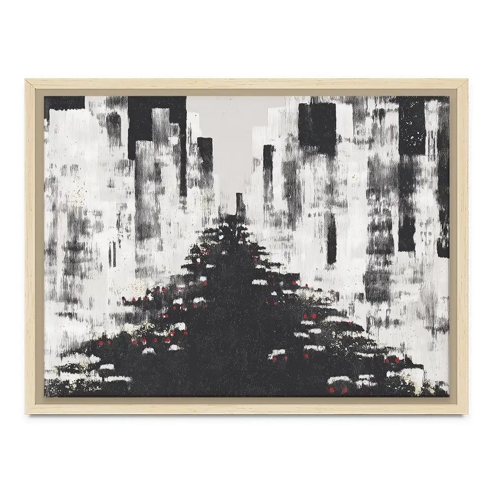 Dotted Traffic Lights Canvas Print Dotted Traffic Lights Canvas Print wall art product Chromatic Storm Studio