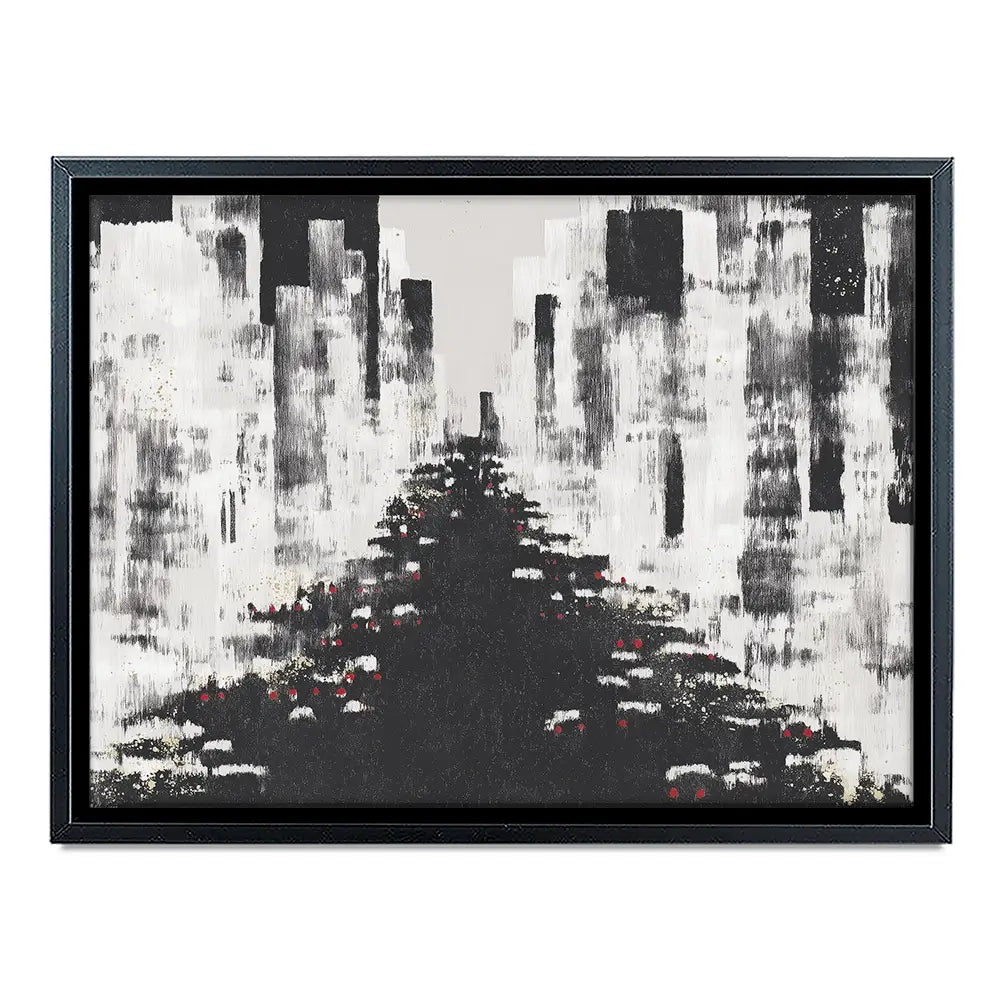 Dotted Traffic Lights Canvas Print Dotted Traffic Lights Canvas Print wall art product Chromatic Storm Studio