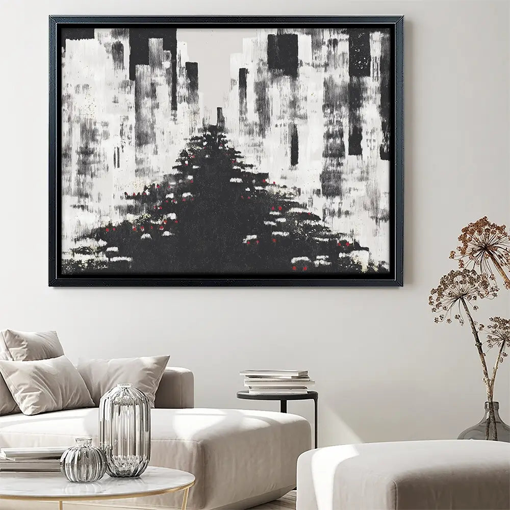 Dotted Traffic Lights Canvas Print Dotted Traffic Lights Canvas Print wall art product Chromatic Storm Studio