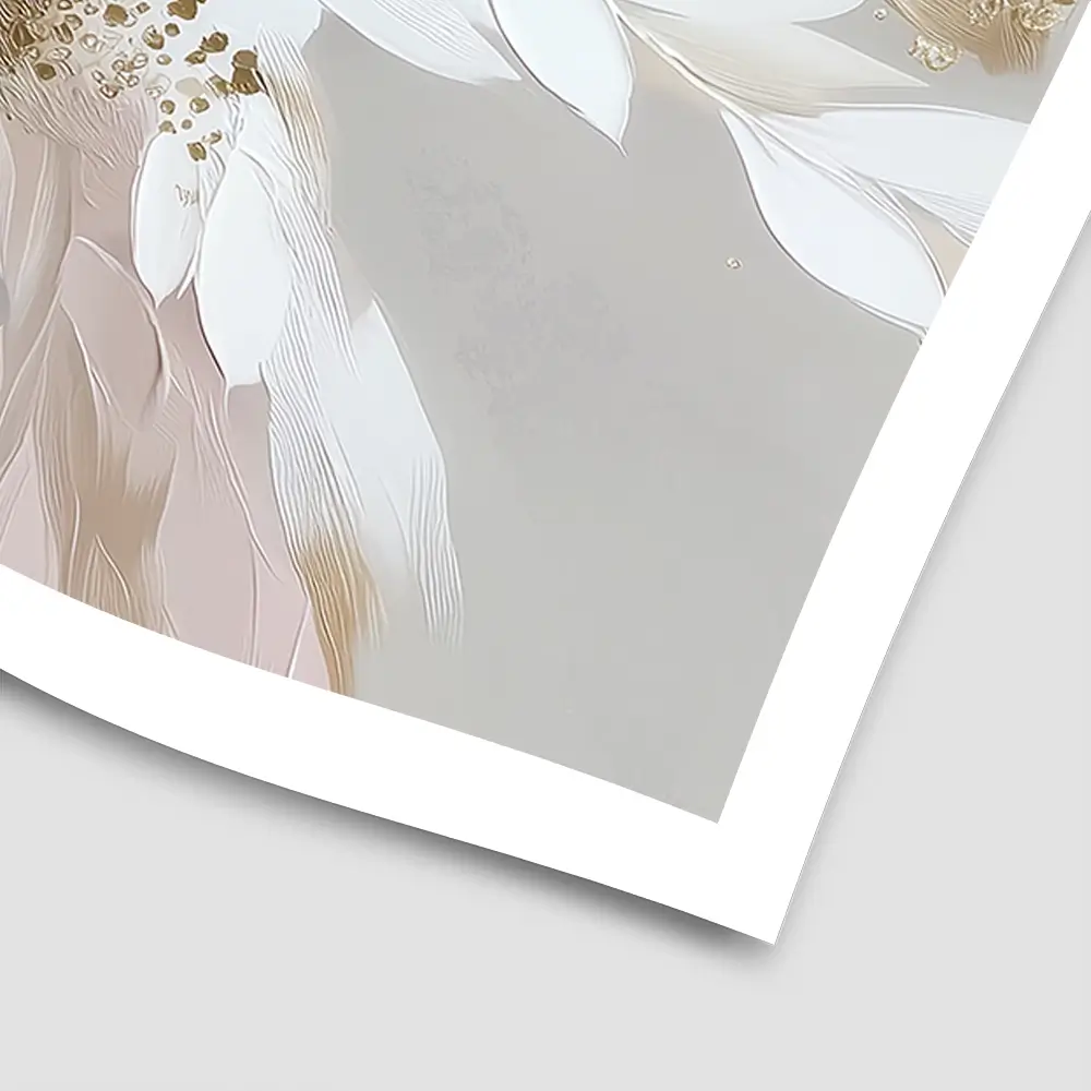 Doves In Bloom Square Art Print Doves In Bloom Square Art Print wall art product Bella Eve