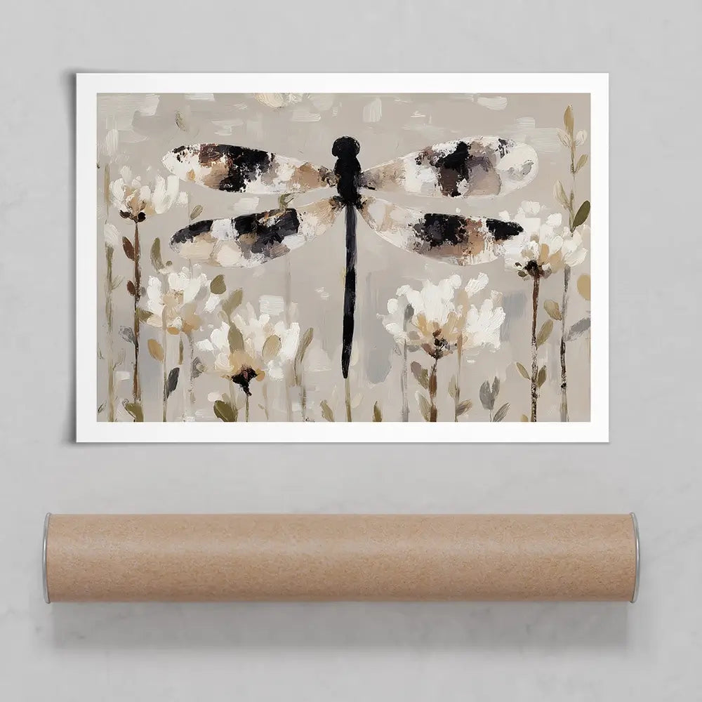 Dragonfly Meadow Hover Art Print Dragonfly Meadow Hover Art Print wall art product Chromatic Storm Studio