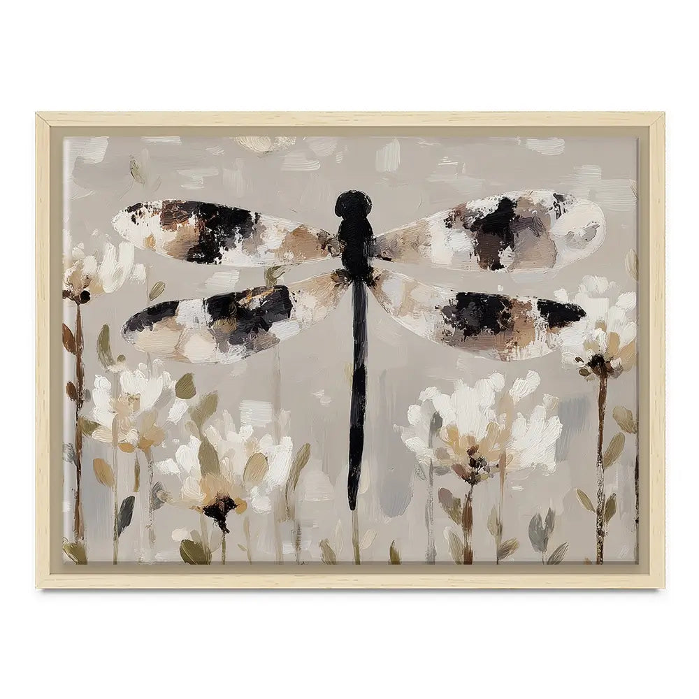 Dragonfly Meadow Hover Canvas Print Dragonfly Meadow Hover Canvas Print wall art product Chromatic Storm Studio