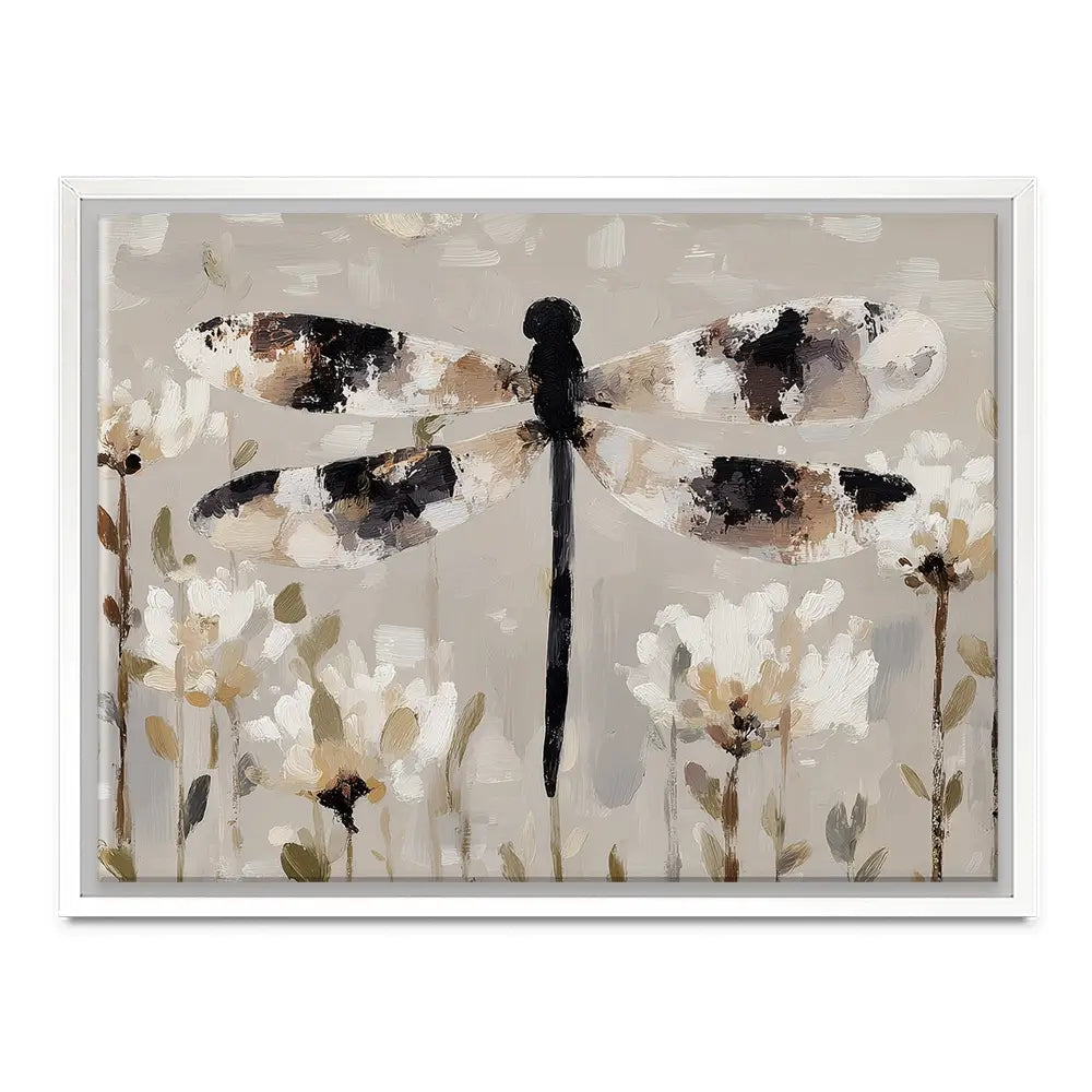 Dragonfly Meadow Hover Canvas Print Dragonfly Meadow Hover Canvas Print wall art product Chromatic Storm Studio