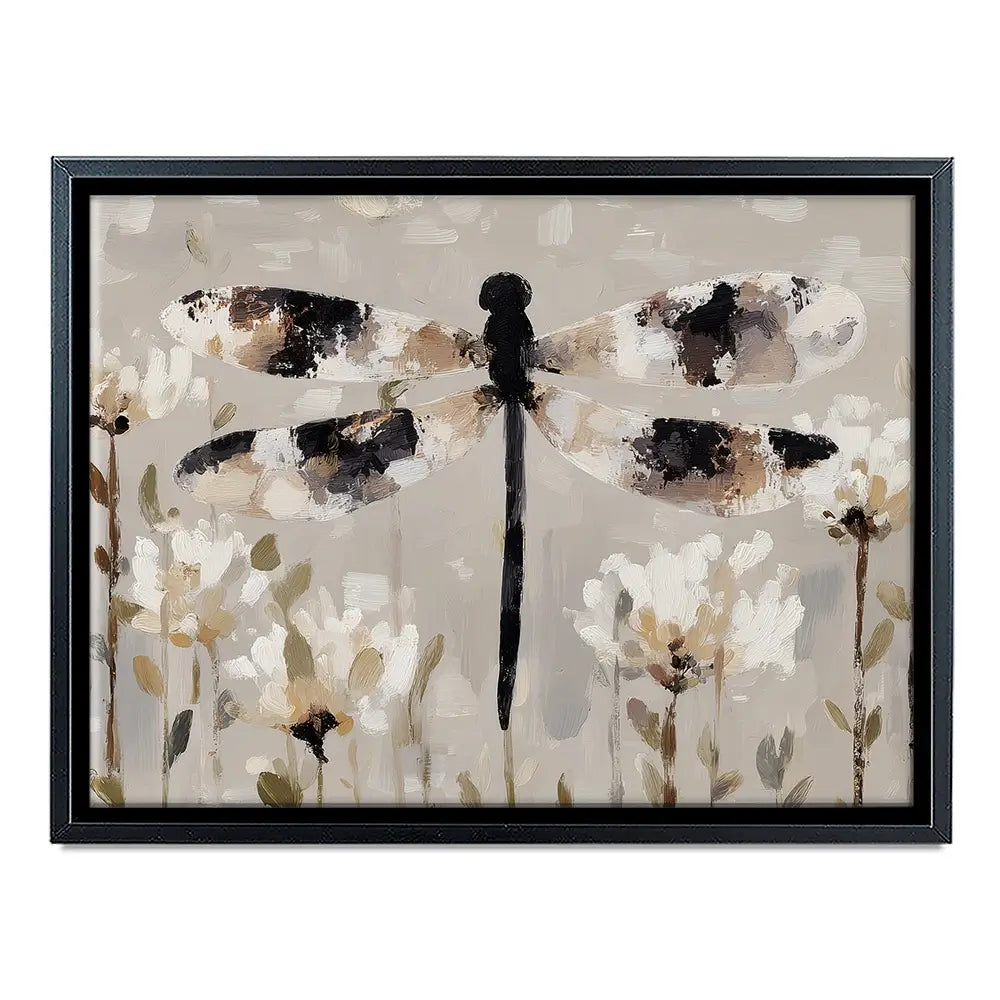 Dragonfly Meadow Hover Canvas Print Dragonfly Meadow Hover Canvas Print wall art product Chromatic Storm Studio