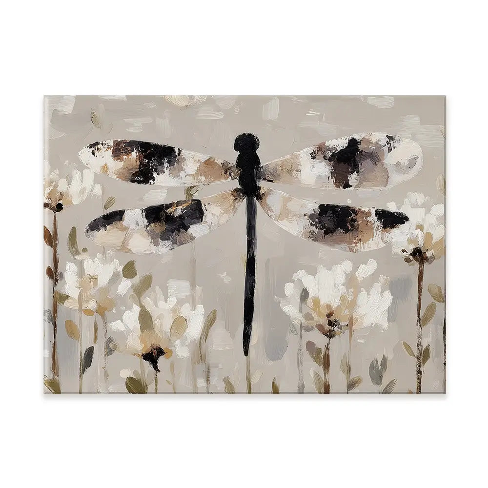 Dragonfly Meadow Hover Canvas Print Dragonfly Meadow Hover Canvas Print wall art product Chromatic Storm Studio