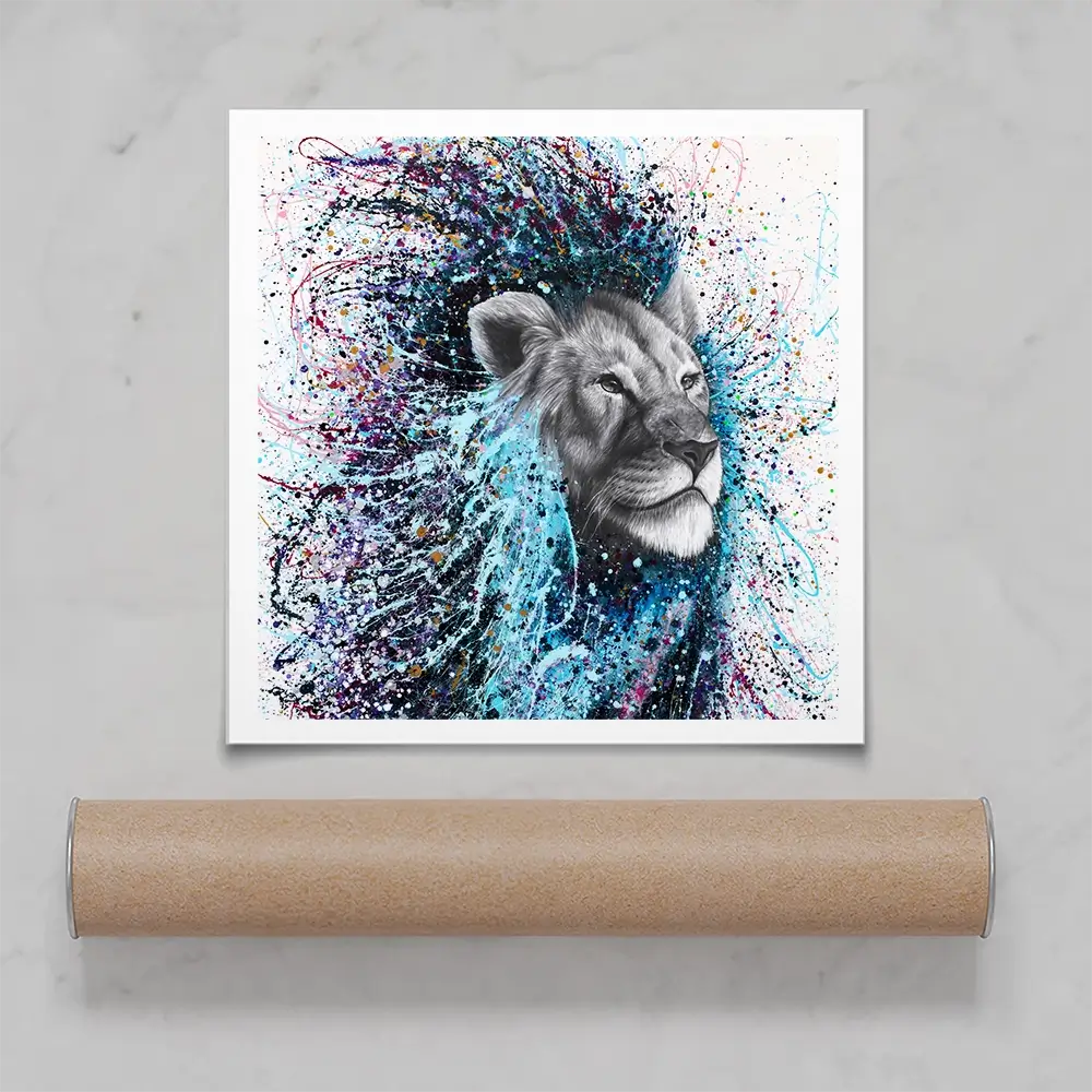 Dream Of A Lion Square Art Print Dream Of A Lion Square Art Print wall art product Ashvin Harrison (2016-2022 collection)