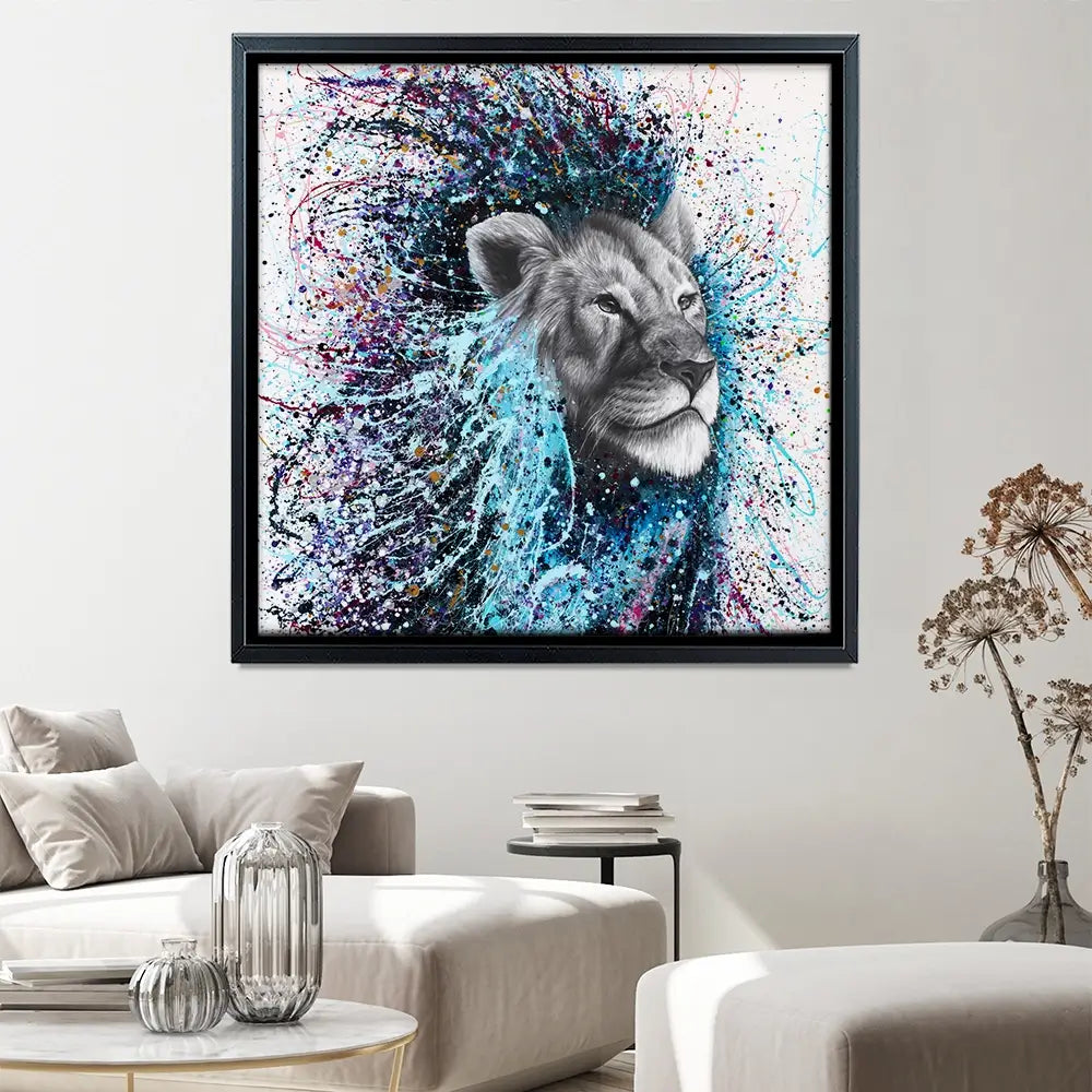 Dream Of A Lion Square Canvas Print Dream Of A Lion Square Canvas Print wall art product Ashvin Harrison (2016-2022 collection)