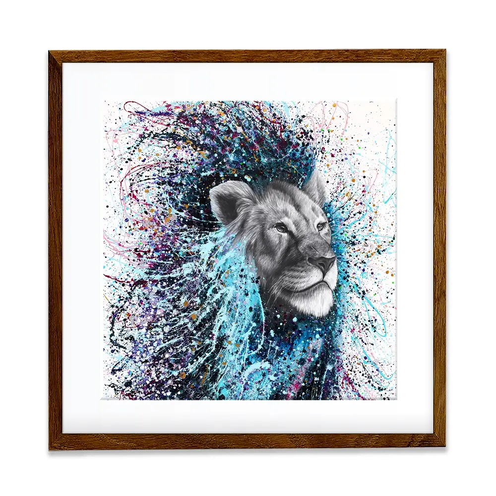 Dream Of A Lion Square Framed Art Print Dream Of A Lion Square Framed Art Print wall art product Ashvin Harrison (2016-2022 collection)