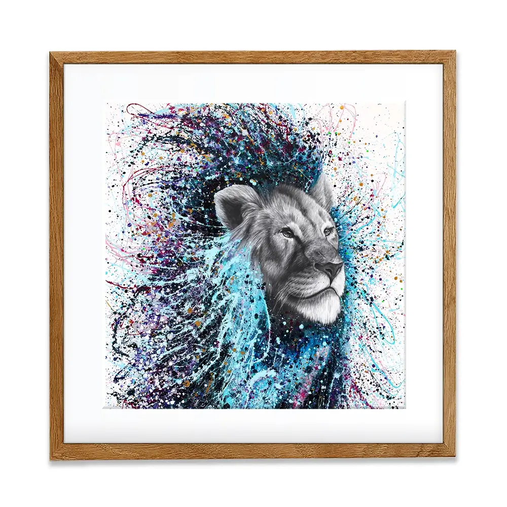 Dream Of A Lion Square Framed Art Print Dream Of A Lion Square Framed Art Print wall art product Ashvin Harrison (2016-2022 collection)