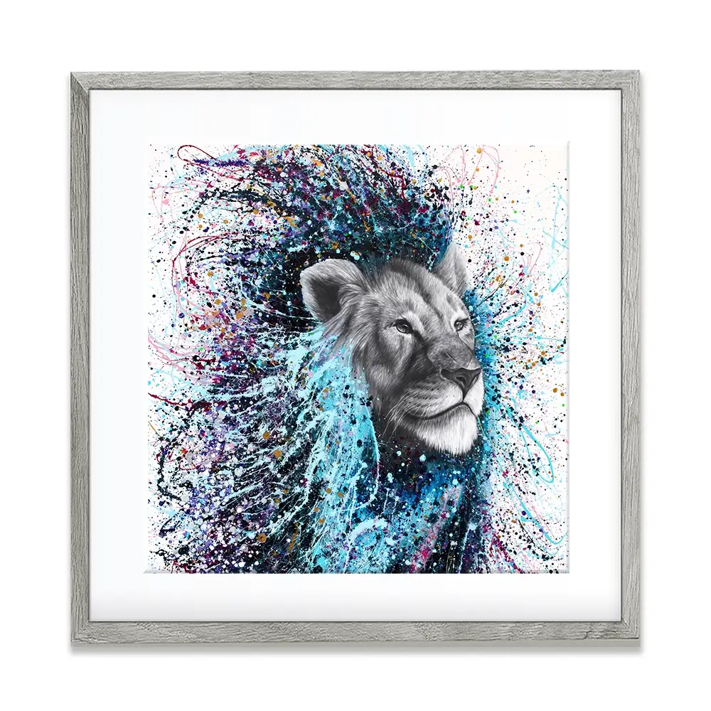 Dream Of A Lion Square Framed Art Print Dream Of A Lion Square Framed Art Print wall art product Ashvin Harrison (2016-2022 collection)